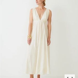 JCrew metallic maxi dress